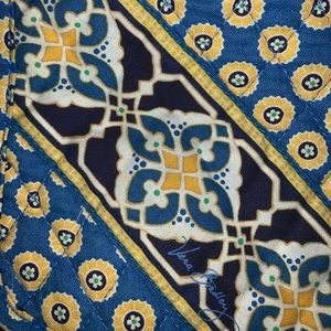 Blue & Yellow Vera Bradley Laptop Messenger Bag